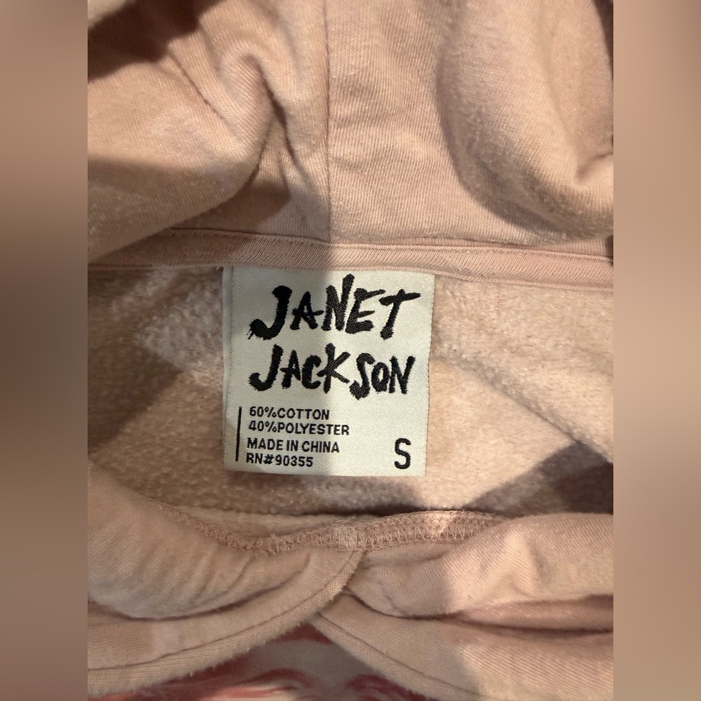 JACKSON Dusty Pink Graphic Hoodie - Picture 3 of 3